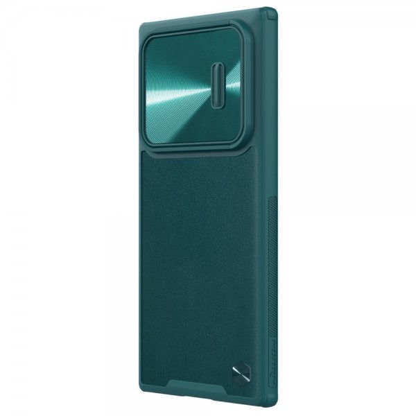 Nillkin Samsung Galaxy S22 Ultra Skal CamShield Leather Grön