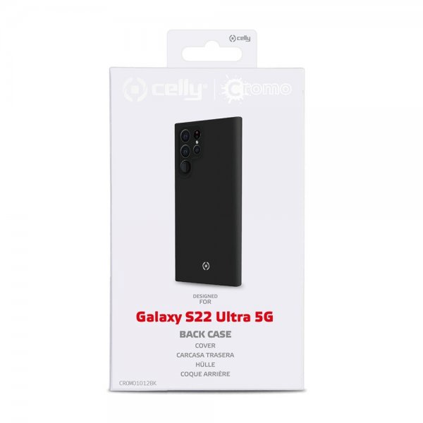 Celly Samsung Galaxy S22 Ultra Skal CROMO Svart