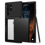Spigen Samsung Galaxy S22 Ultra Skal Slim Armor CS Svart