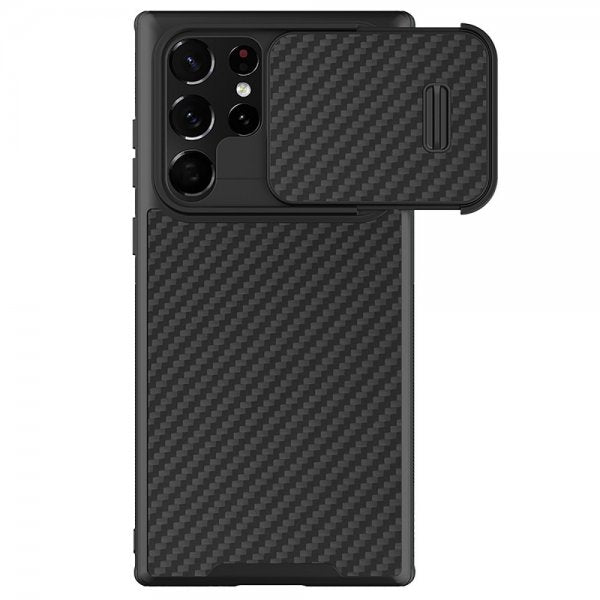 Nillkin Samsung Galaxy S22 Ultra Skal Synthetic Fiber Svart