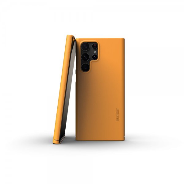 Nudient Samsung Galaxy S22 Ultra Skal Thin Case V3 Saffron Yellow