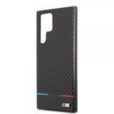 BMW Samsung Galaxy S22 Ultra Skal Tricolor Stripe Carbon Svart