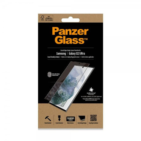 PanzerGlass Samsung Galaxy S22 Ultra Skärmskydd Case Friendly Fingerprint