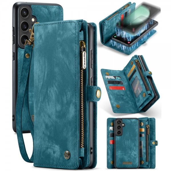CaseMe Samsung Galaxy S23 FE Fodral 008 Series Löstagbart Skal Blå