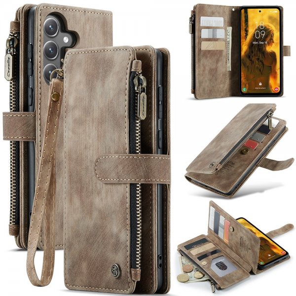 CaseMe Samsung Galaxy S23 FE Fodral C30 Series Brun