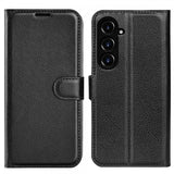 Samsung Galaxy S23 FE Fodral Litchi Svart