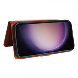Betopnice Samsung Galaxy S23 FE Fodral med Löstagbart Skal 005 Brun