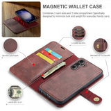 Dg.Ming Samsung Galaxy S23 FE Fodral med Löstagbart Skal Röd