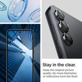 Spigen Samsung Galaxy S23 FE Kameraskydd Glas.tR EZ Fit Optik Pro 2-pack Svart