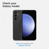 Spigen Samsung Galaxy S23 FE Kameraskydd Glas.tR EZ Fit Optik Pro 2-pack Svart