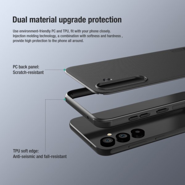 Nillkin Samsung Galaxy S23 FE Skal Super Frosted Shield Pro Svart