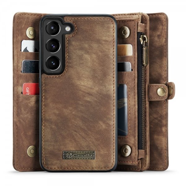 CaseMe Samsung Galaxy S23 Fodral 008 Series Löstagbart Skal Brun