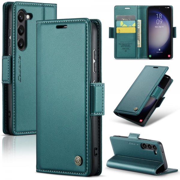 CaseMe Samsung Galaxy S23 Fodral 023 Series Grön