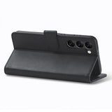 Lc.Imeeke Samsung Galaxy S23 Fodral med Kortfack Stativfunktion Svart