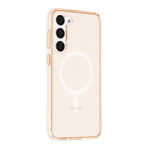 Samsung Galaxy S23 Skal Glitter MagSafe Guld