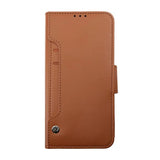 Rvelon Samsung Galaxy S23 Plus Fodral Utfällbart Kortfack Brun