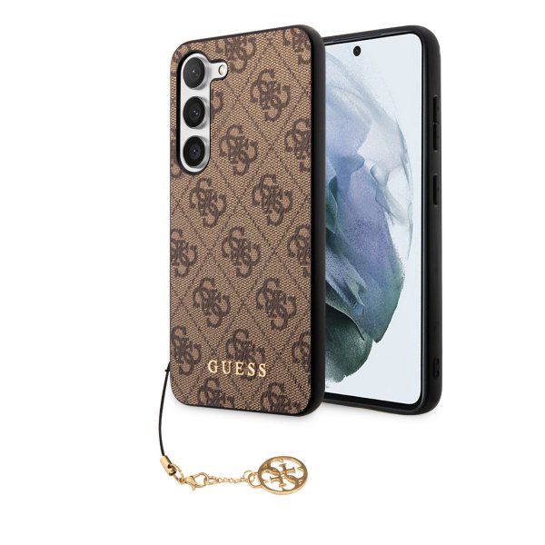Guess Samsung Galaxy S23 Plus Skal 4G Charms Brun