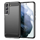 Samsung Galaxy S23 Plus Skal Borstad Kolfibertextur Svart