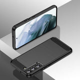 Samsung Galaxy S23 Plus Skal Borstad Kolfibertextur Svart