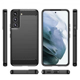Samsung Galaxy S23 Plus Skal Borstad Kolfibertextur Svart