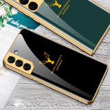 GKK Samsung Galaxy S23 Plus Skal Hjortmotiv Ljusgrön