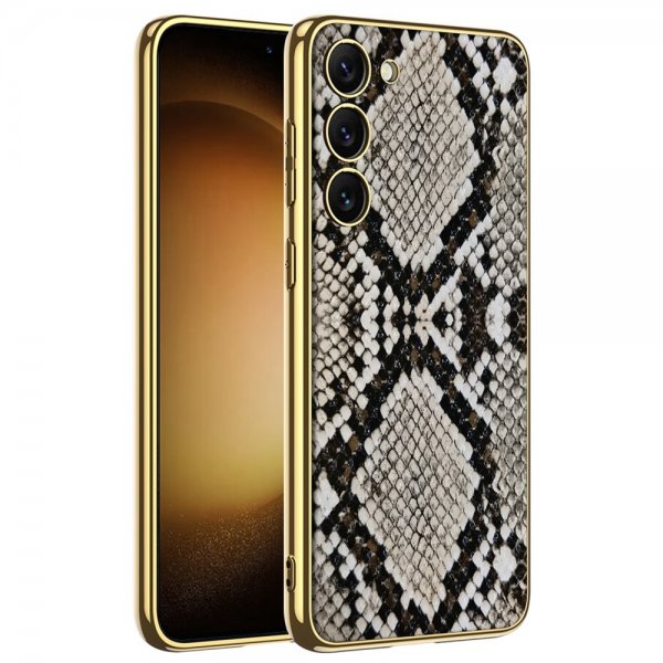 GKK Samsung Galaxy S23 Plus Skal Krokodilmönster Snake