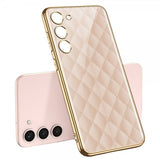GKK Samsung Galaxy S23 Plus Skal Motiv Rosa Rutor