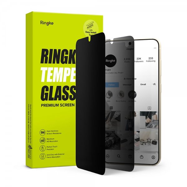 Ringke Samsung Galaxy S23 Plus Skärmskydd Privacy Glass