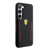 Ferrari Samsung Galaxy S23 Skal Carbon & Stripe Svart
