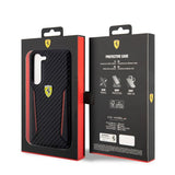 Ferrari Samsung Galaxy S23 Skal Carbon & Stripe Svart