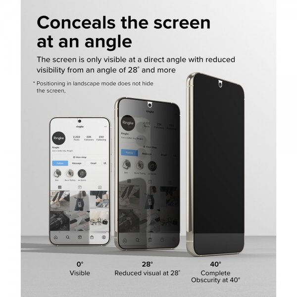 Ringke Samsung Galaxy S23 Skärmskydd Privacy Glass
