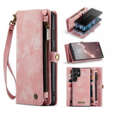 CaseMe Samsung Galaxy S23 Ultra Fodral 008 Series Löstagbart Skal Rosa
