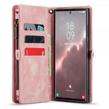 CaseMe Samsung Galaxy S23 Ultra Fodral 008 Series Löstagbart Skal Rosa