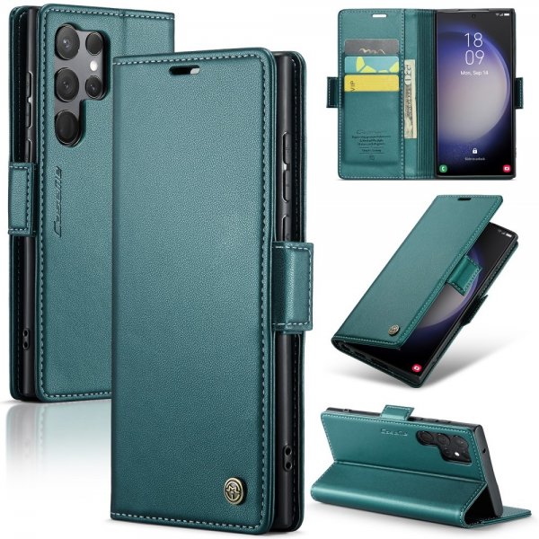 CaseMe Samsung Galaxy S23 Ultra Fodral 023 Series Grön
