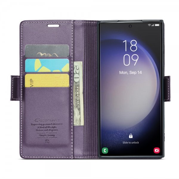 CaseMe Samsung Galaxy S23 Ultra Fodral 023 Series Lila