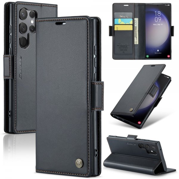 CaseMe Samsung Galaxy S23 Ultra Fodral 023 Series Svart