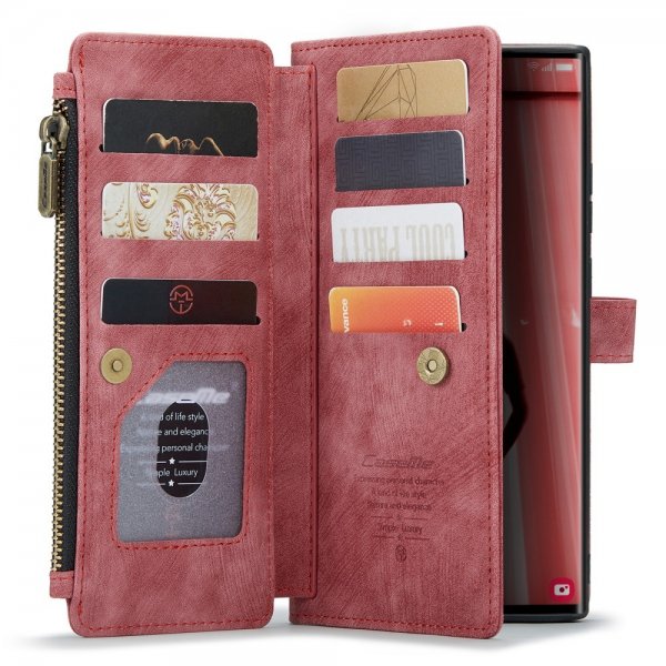 CaseMe Samsung Galaxy S23 Ultra Fodral C30 Series Röd