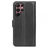 Nordic Covers Samsung Galaxy S23 Ultra Fodral Litchi Raven Black