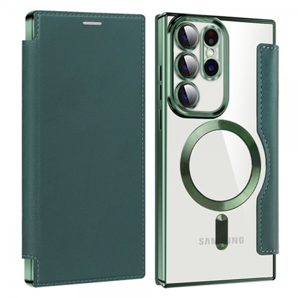 Samsung Galaxy S23 Ultra Fodral MagSafe Grön