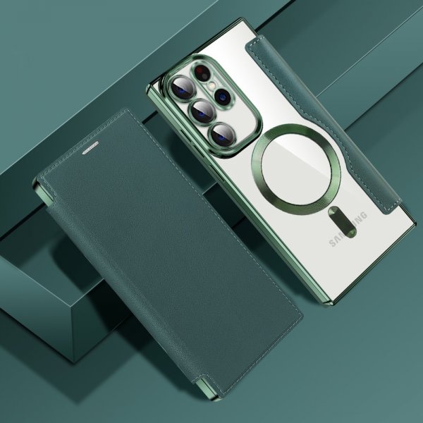 Samsung Galaxy S23 Ultra Fodral MagSafe Grön