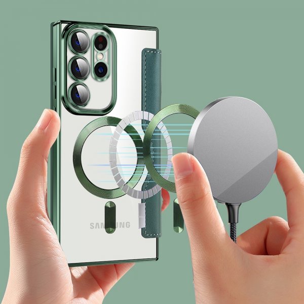 Samsung Galaxy S23 Ultra Fodral MagSafe Grön