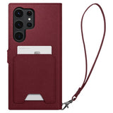 Spigen Samsung Galaxy S23 Ultra Fodral Wallet S Plus Burgundy