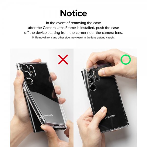Ringke Samsung Galaxy S23 Ultra Kameraskydd Camera Lens Frame Svart