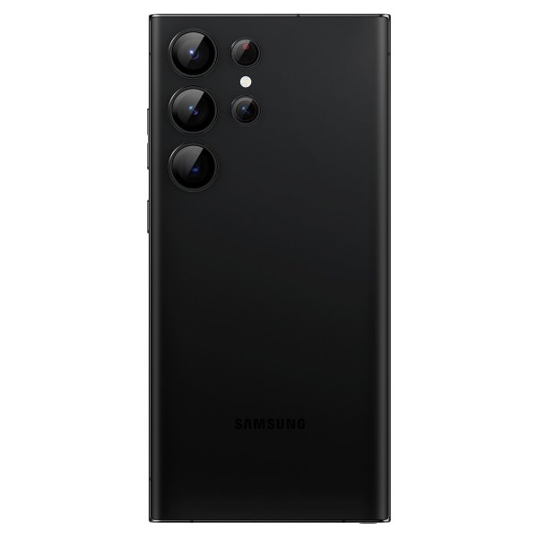 Spigen Samsung Galaxy S23 Ultra Kameraskydd GLAS.tR EZ Fit Optik Pro Svart 2-pack