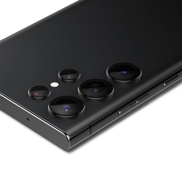 Spigen Samsung Galaxy S23 Ultra Kameraskydd GLAS.tR EZ Fit Optik Pro Svart 2-pack