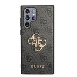 Guess Samsung Galaxy S23 Ultra Skal 4G Logo Grå