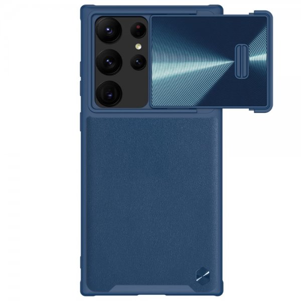 Nillkin Samsung Galaxy S23 Ultra Skal CamShield Leather Blå