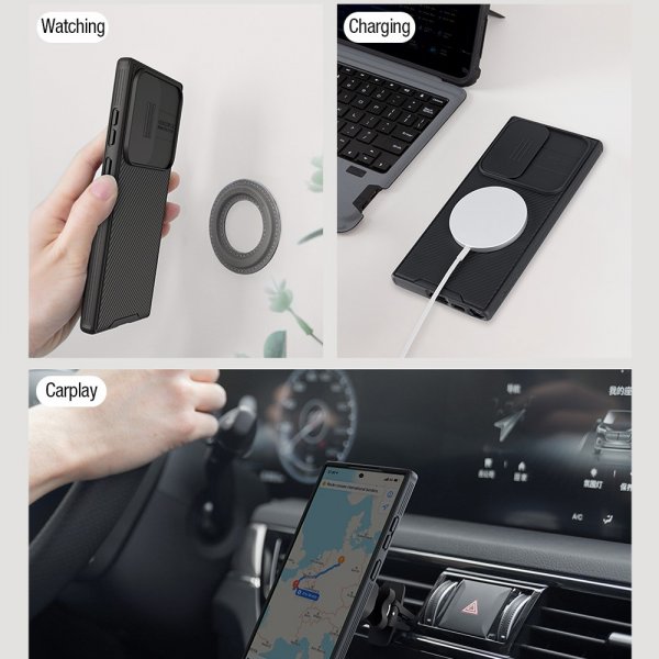 Nillkin Samsung Galaxy S23 Ultra Skal CamShield Pro MagSafe Svart