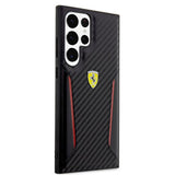 Ferrari Samsung Galaxy S23 Ultra Skal Carbon & Stripe Svart