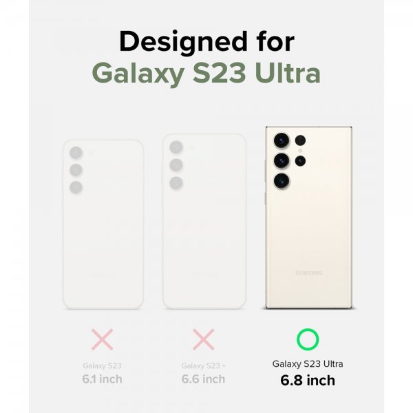 Ringke Samsung Galaxy S23 Ultra Skal Fusion Card Clear